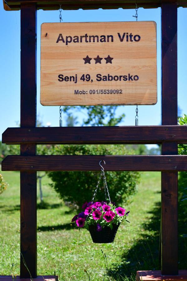 Apartman Vito Saborsko Экстерьер фото
